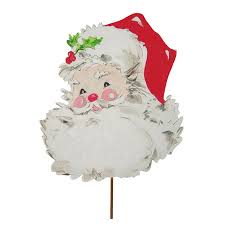Red Santa Stake - Bria Blair Creative