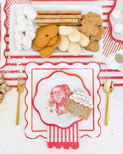 Red Striped Table Runner - Bria Blair Creative