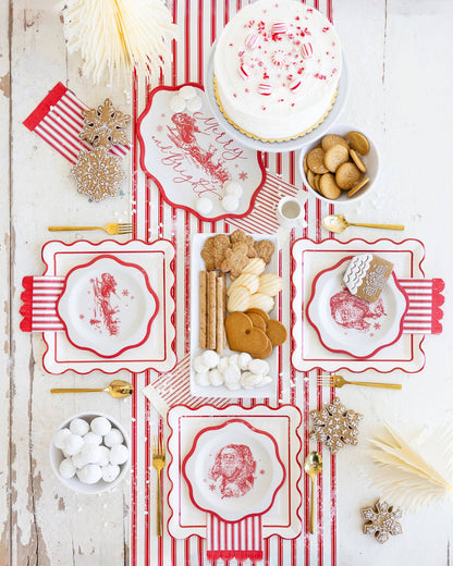 Red Striped Table Runner - Bria Blair Creative