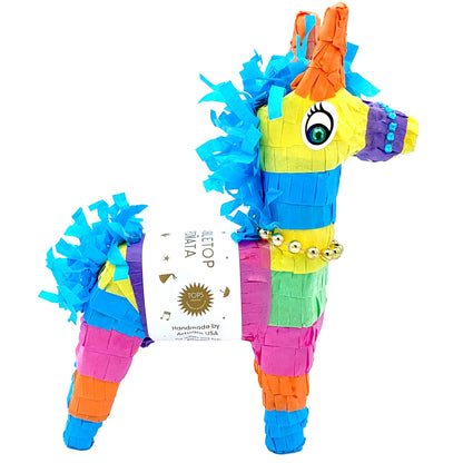 Refillable 8" Tabletop Piñata - Donkey - Assorted Colors - Bria Blair Creative