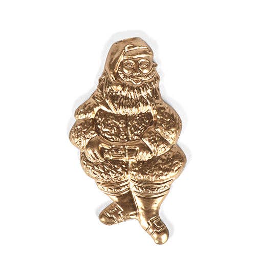 Regency Santa Napkin Ring (8pk): Gold - Bria Blair Creative