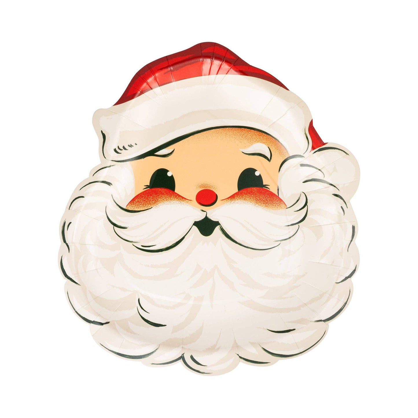 RET1240 - Retro Santa Plate - Bria Blair Creative