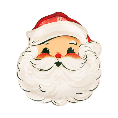 RET1240 - Retro Santa Plate - Bria Blair Creative