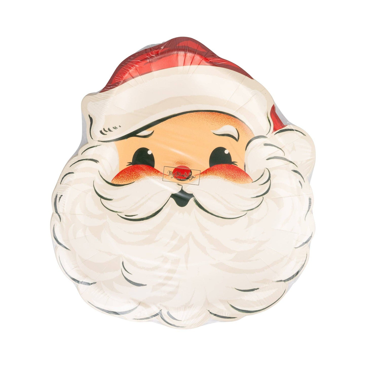 RET1240 - Retro Santa Plate - Bria Blair Creative