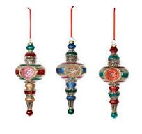 Retro Reflector Finial Ornament, 3 Assorted Styles - Bria Blair Creative