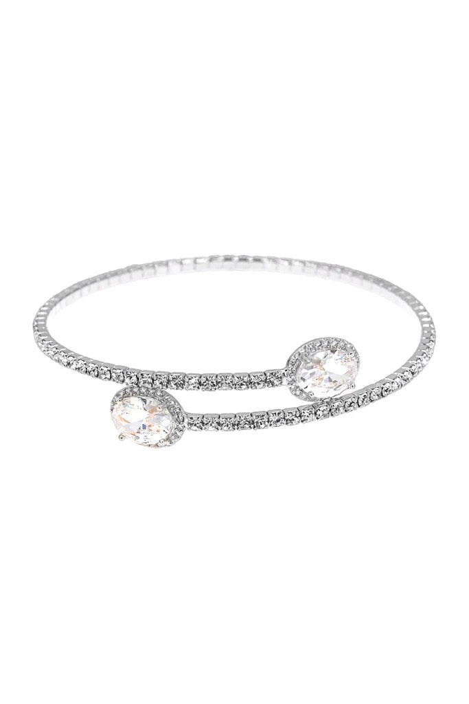 Rhinestone Cuff Bracelet - Gold/Silver - Bria Blair Creative