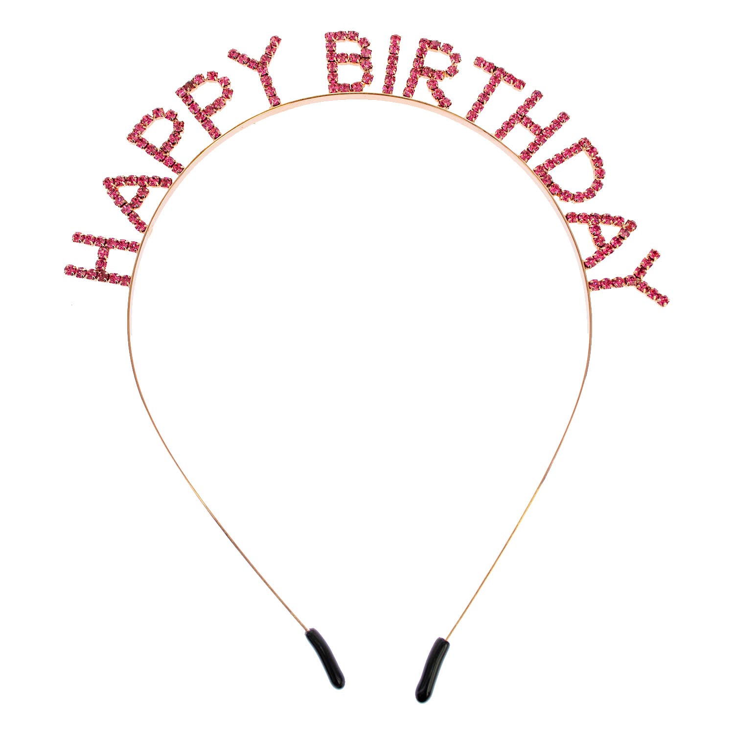 Rhinestone Happy Birthday Text Headband: Multicolor - Bria Blair Creative