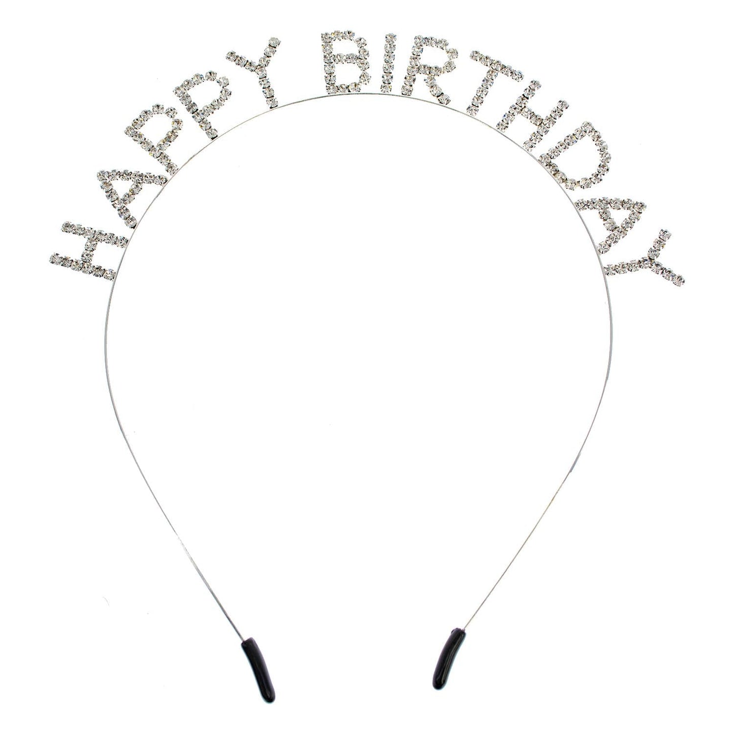 Rhinestone Happy Birthday Text Headband: Multicolor - Bria Blair Creative