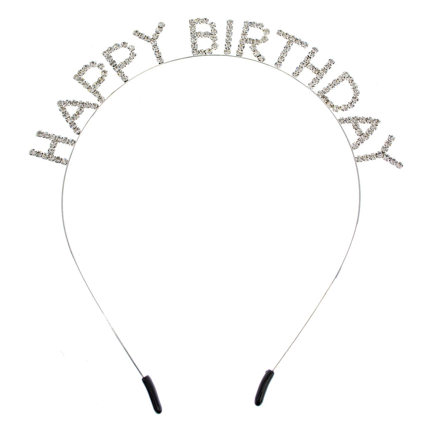 Rhinestone Happy Birthday Text Headband: Multicolor - Bria Blair Creative
