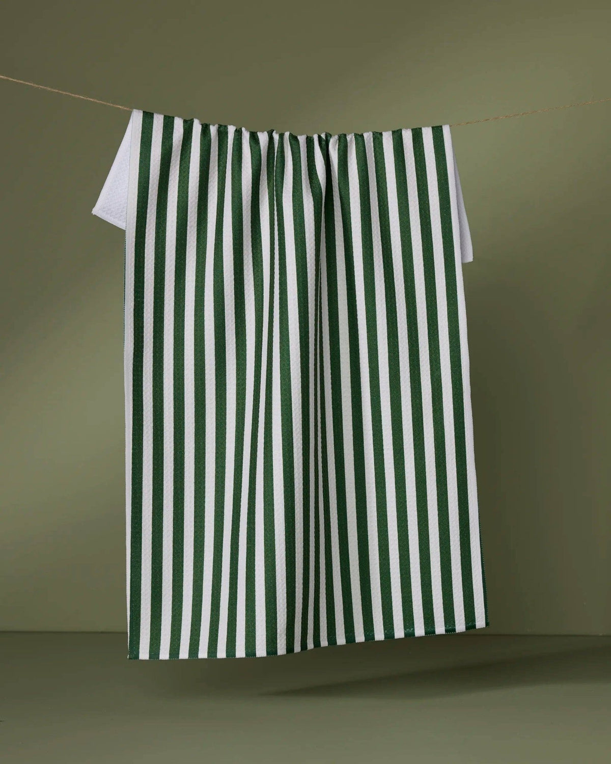 Ribbon Green Tea Towel - Bria Blair Creative