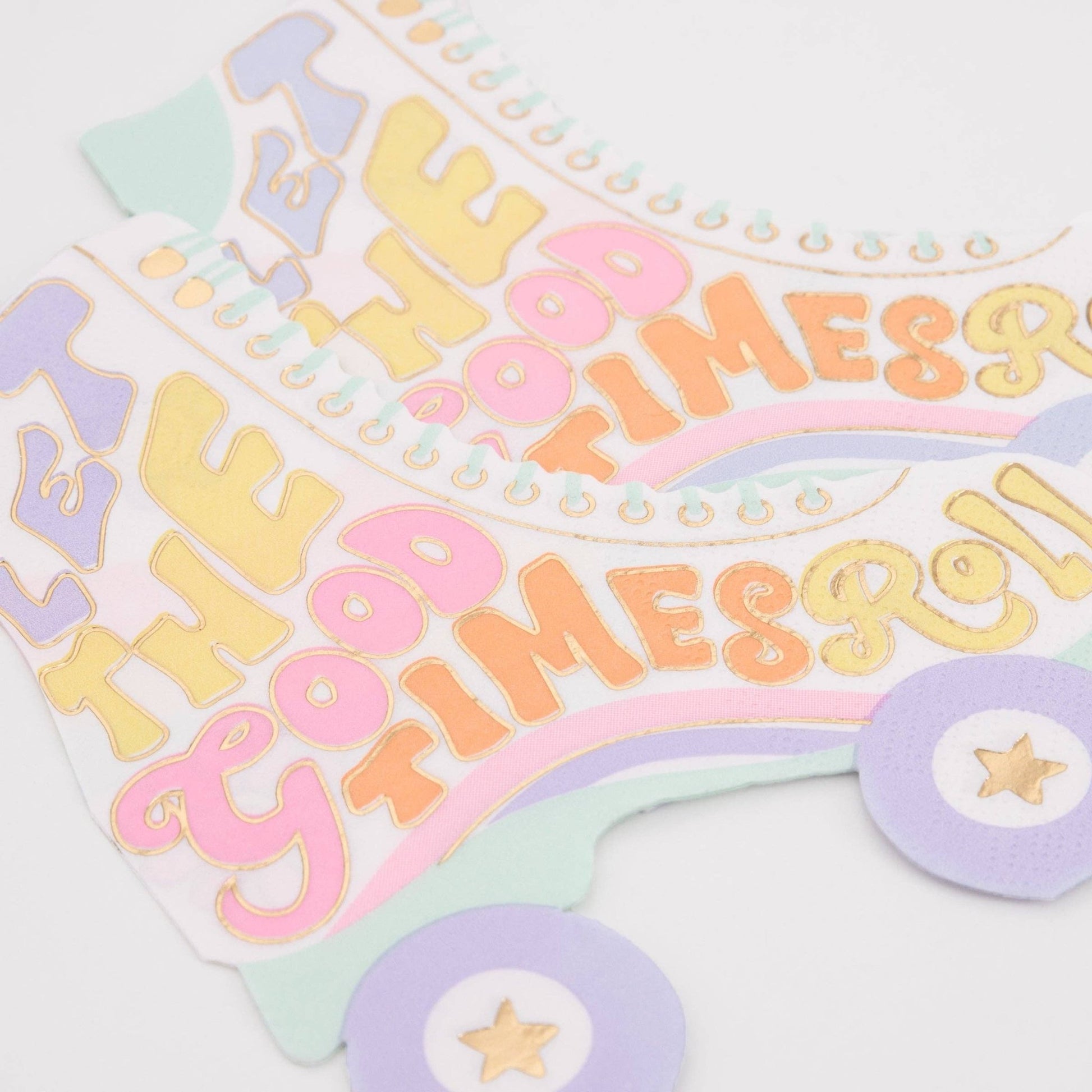Roller Skate Napkins - Bria Blair Creative