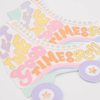 Roller Skate Napkins - Bria Blair Creative