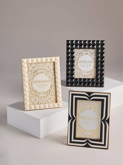 ROMA 4" x 6" GRAPHIC PICTURE FRAME,BLACK - Bria Blair Creative