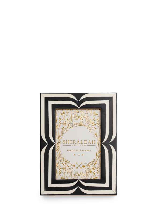 ROMA 4" x 6" GRAPHIC PICTURE FRAME,BLACK - Bria Blair Creative