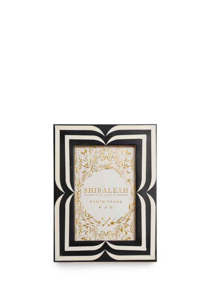 ROMA 4" x 6" GRAPHIC PICTURE FRAME,BLACK - Bria Blair Creative
