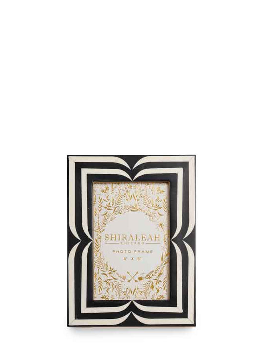ROMA 4" x 6" GRAPHIC PICTURE FRAME,BLACK - Bria Blair Creative