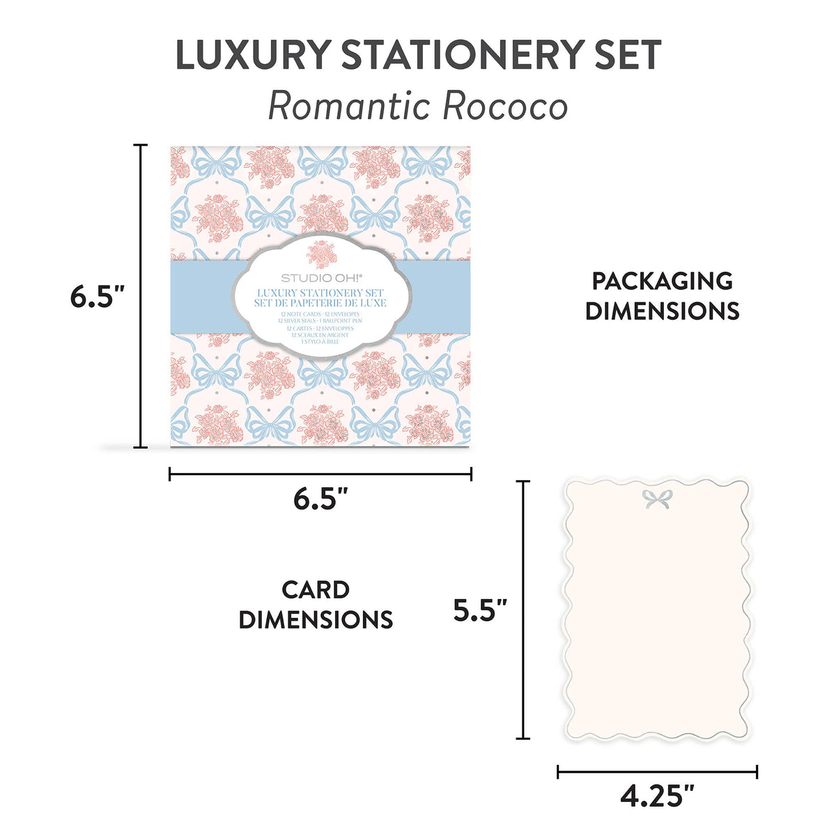 Romantic Rococo Luxury Stationery Set - Bria Blair Creative