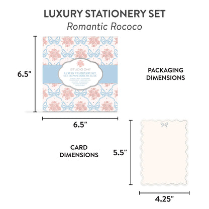 Romantic Rococo Luxury Stationery Set - Bria Blair Creative