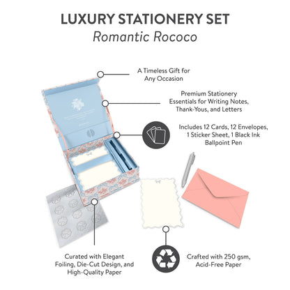 Romantic Rococo Luxury Stationery Set - Bria Blair Creative