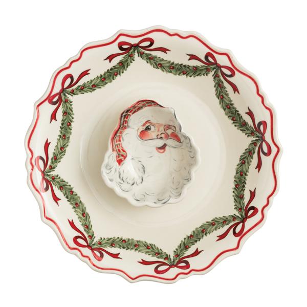 Santa Chip & Dip Bowl - Bria Blair Creative