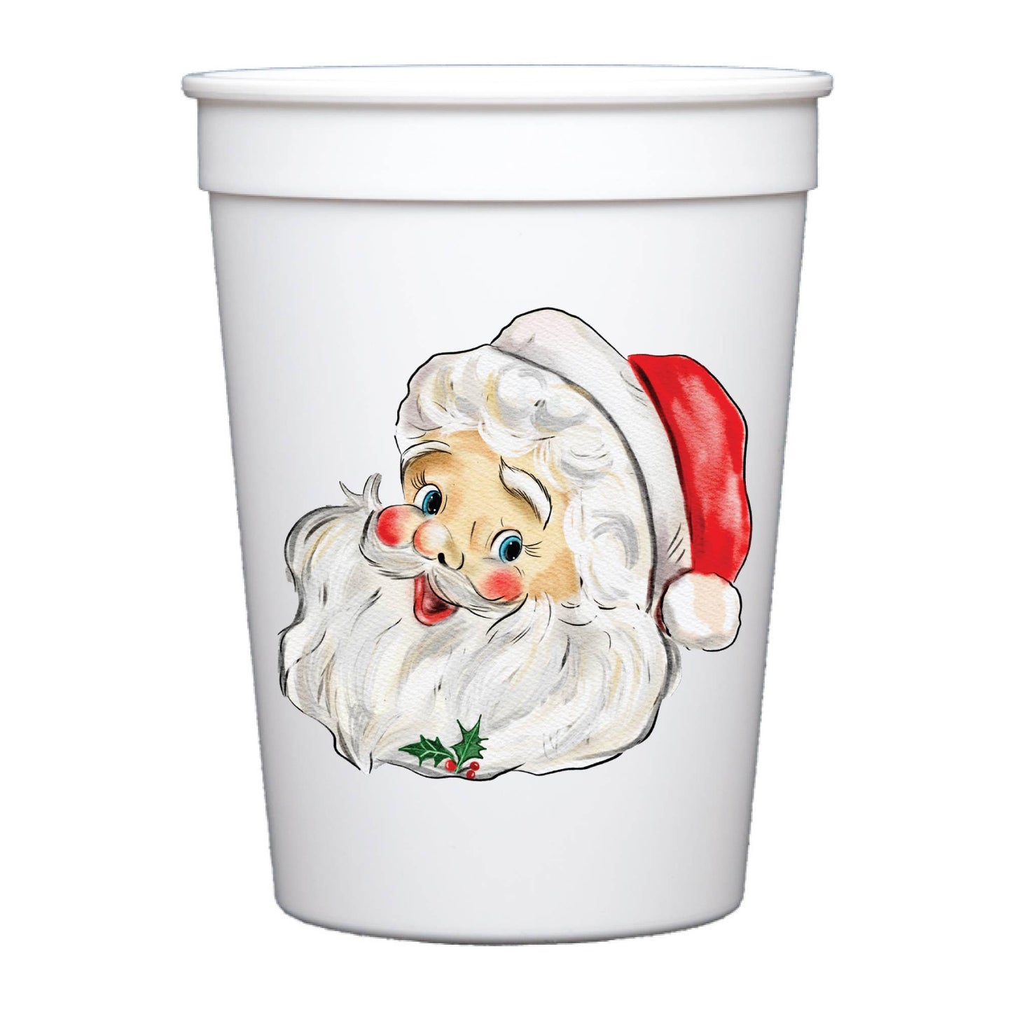 Santa Christmas Stadium Cups - Christmas - Bria Blair Creative