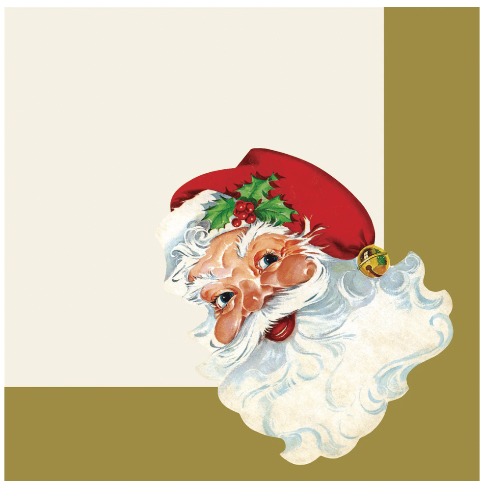 Santa Cocktail Napkins - Bria Blair Creative