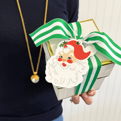 Santa Face Die - cut Gift Tags - Bria Blair Creative