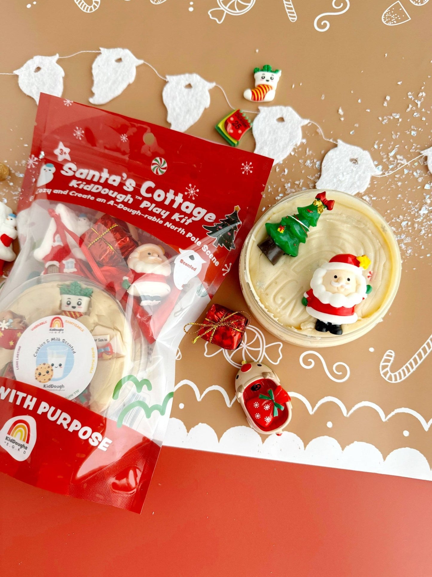 Santa's Cottage (Milk & Cookies) KidDough Play Kit - Bria Blair Creative