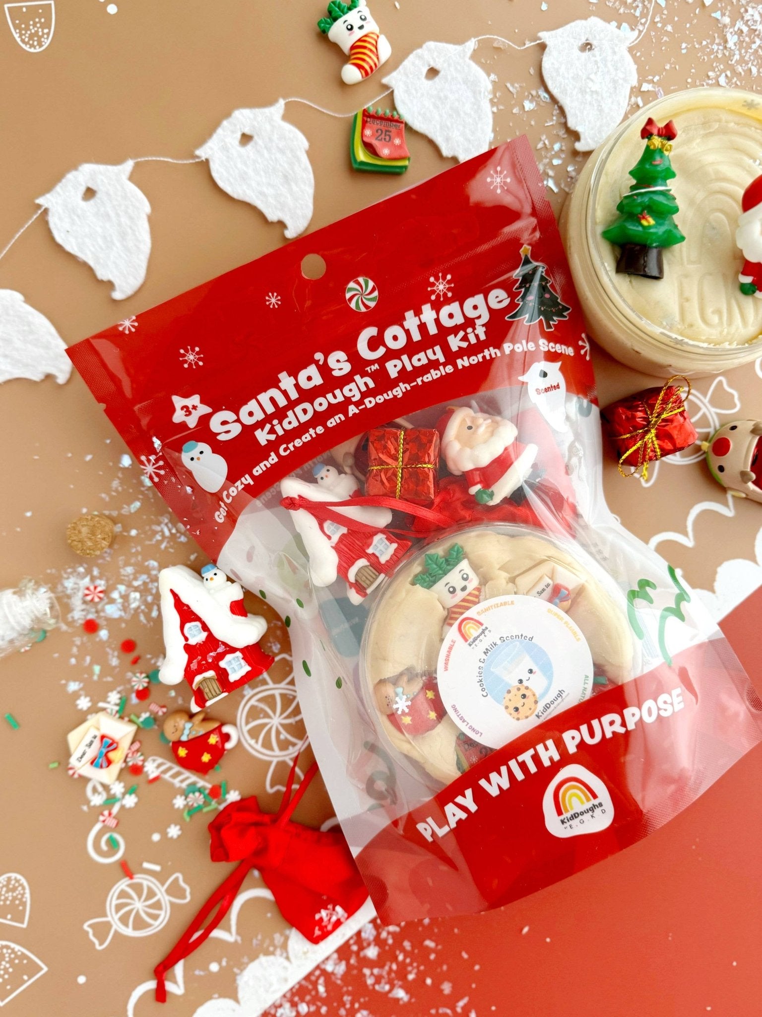 Santa's Cottage (Milk & Cookies) KidDough Play Kit - Bria Blair Creative