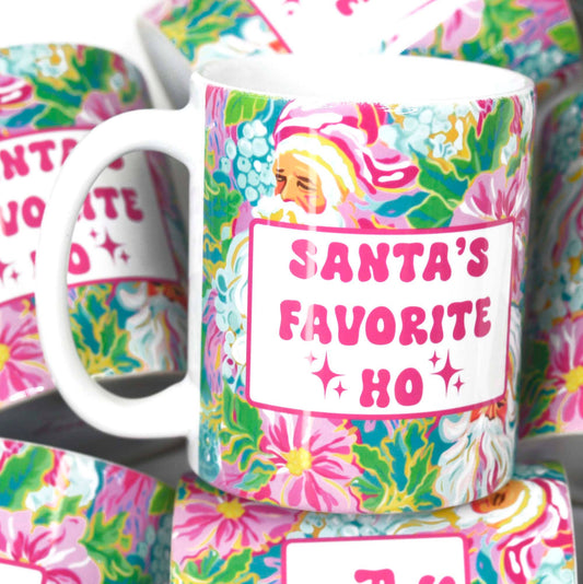 Santa's Favorite Ho Funny Christmas Coffee Mug: 11oz - Bria Blair Creative