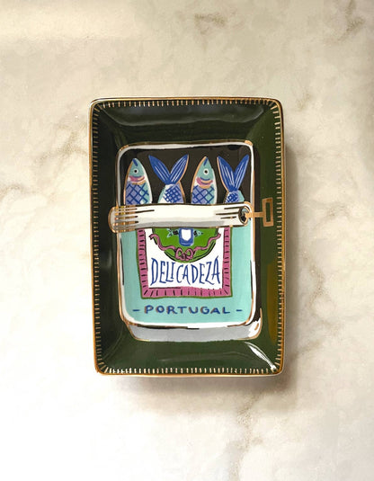 Sardines Porcelain Trinket Dish - Bria Blair Creative