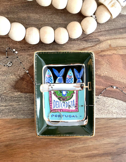 Sardines Porcelain Trinket Dish - Bria Blair Creative