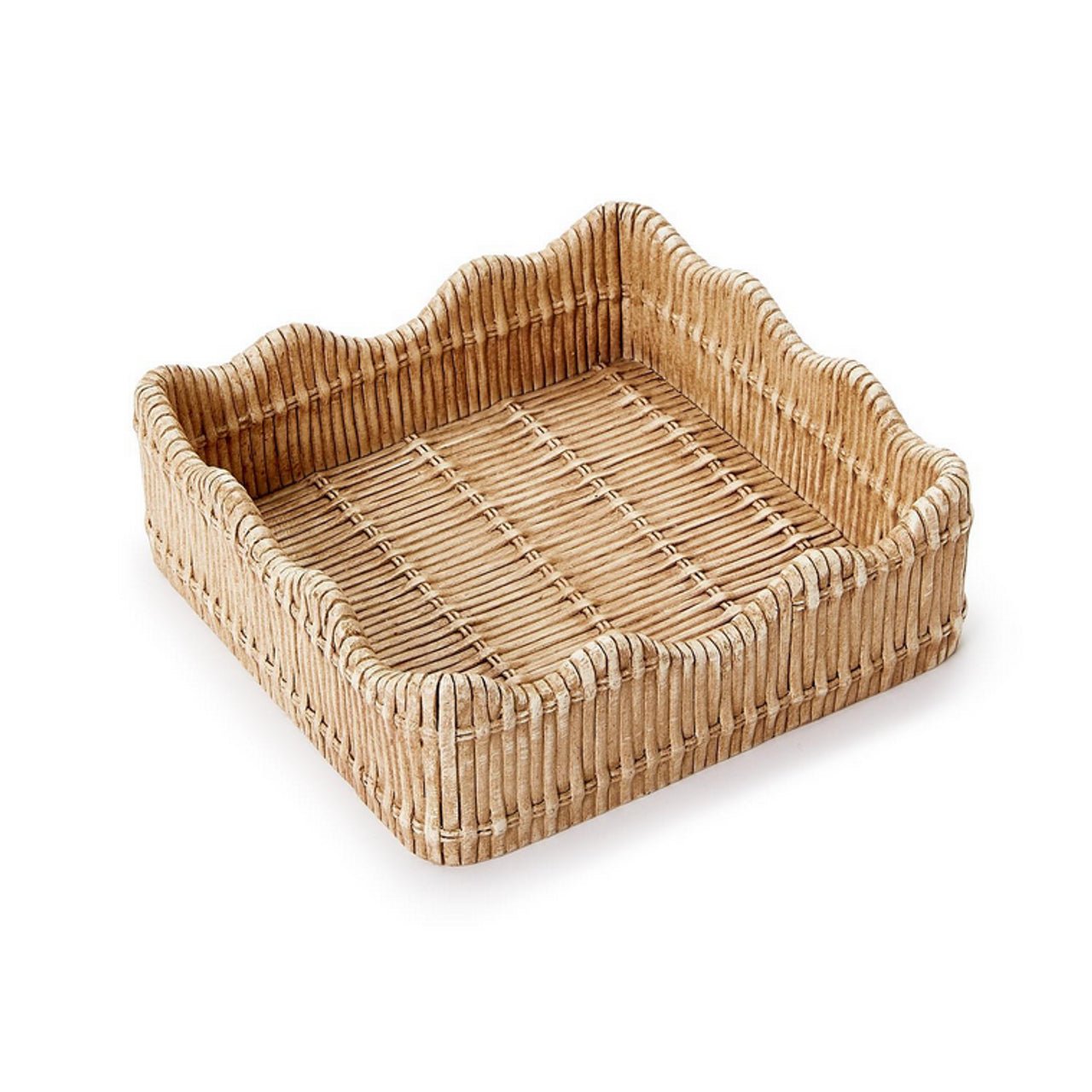 Scalloped Edge Cocktail Napkin Holder - Bria Blair Creative