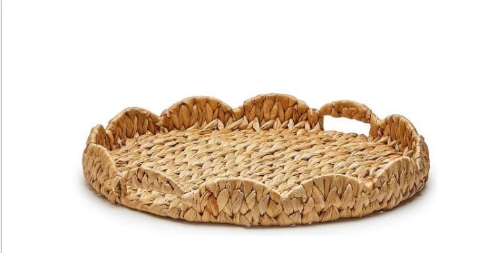 Scalloped Edge Round Tray - Small - Bria Blair Creative
