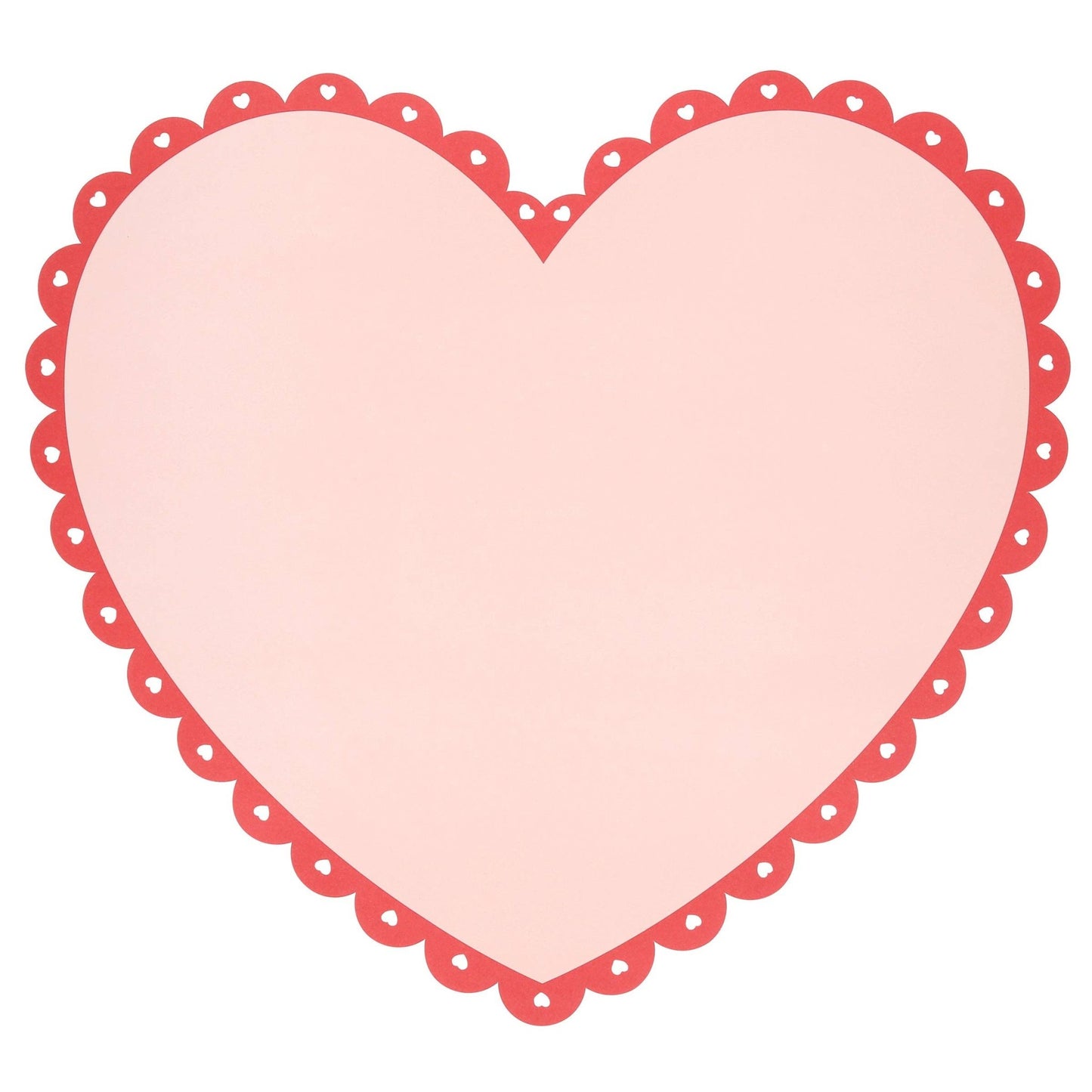 Scalloped Heart Paper Placemats - Bria Blair Creative