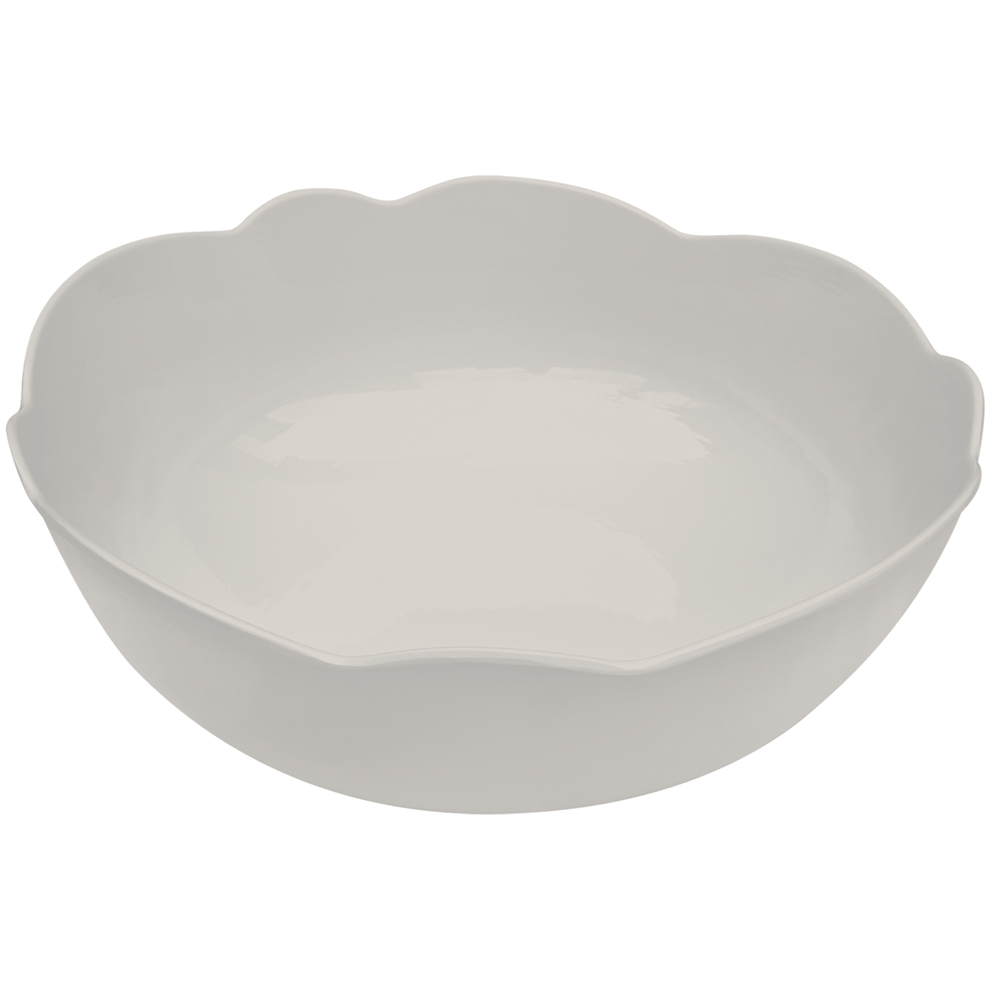 Scalloped Serving Bowl: White - Bria Blair Creative