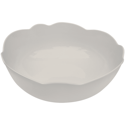 Scalloped Serving Bowl: White - Bria Blair Creative