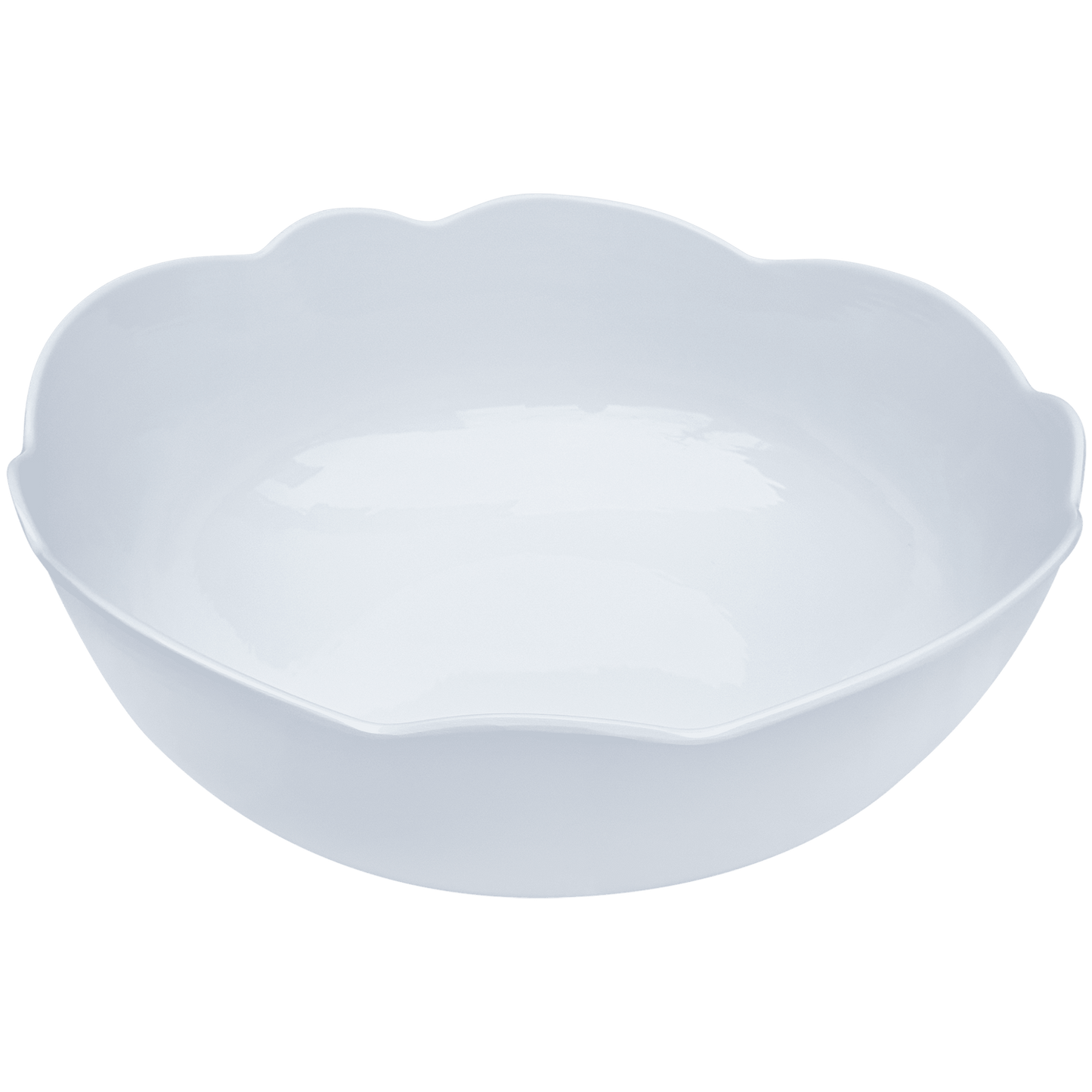 Scalloped Serving Bowl: White - Bria Blair Creative