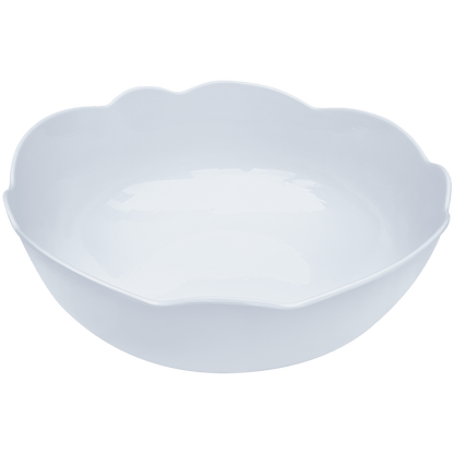 Scalloped Serving Bowl: White - Bria Blair Creative