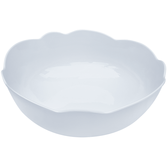 Scalloped Serving Bowl: White - Bria Blair Creative