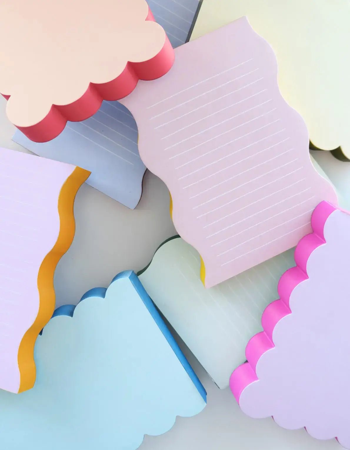 Scalloped Shaped Notepad | Chartreuse + Olive - Bria Blair Creative
