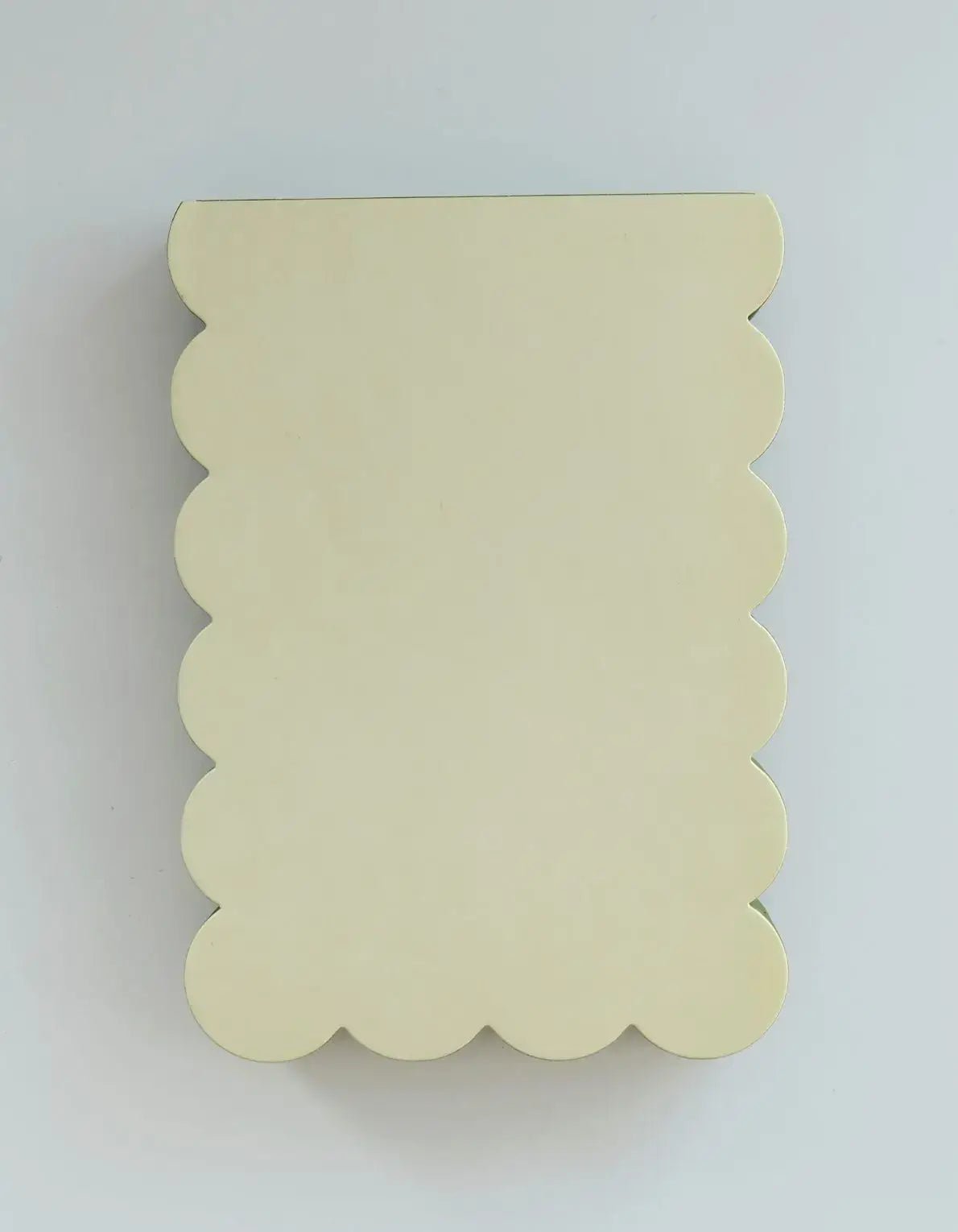 Scalloped Shaped Notepad | Chartreuse + Olive - Bria Blair Creative