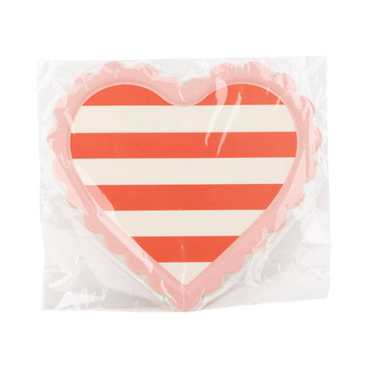 Scalloped Striped Heart Tray - Bria Blair Creative