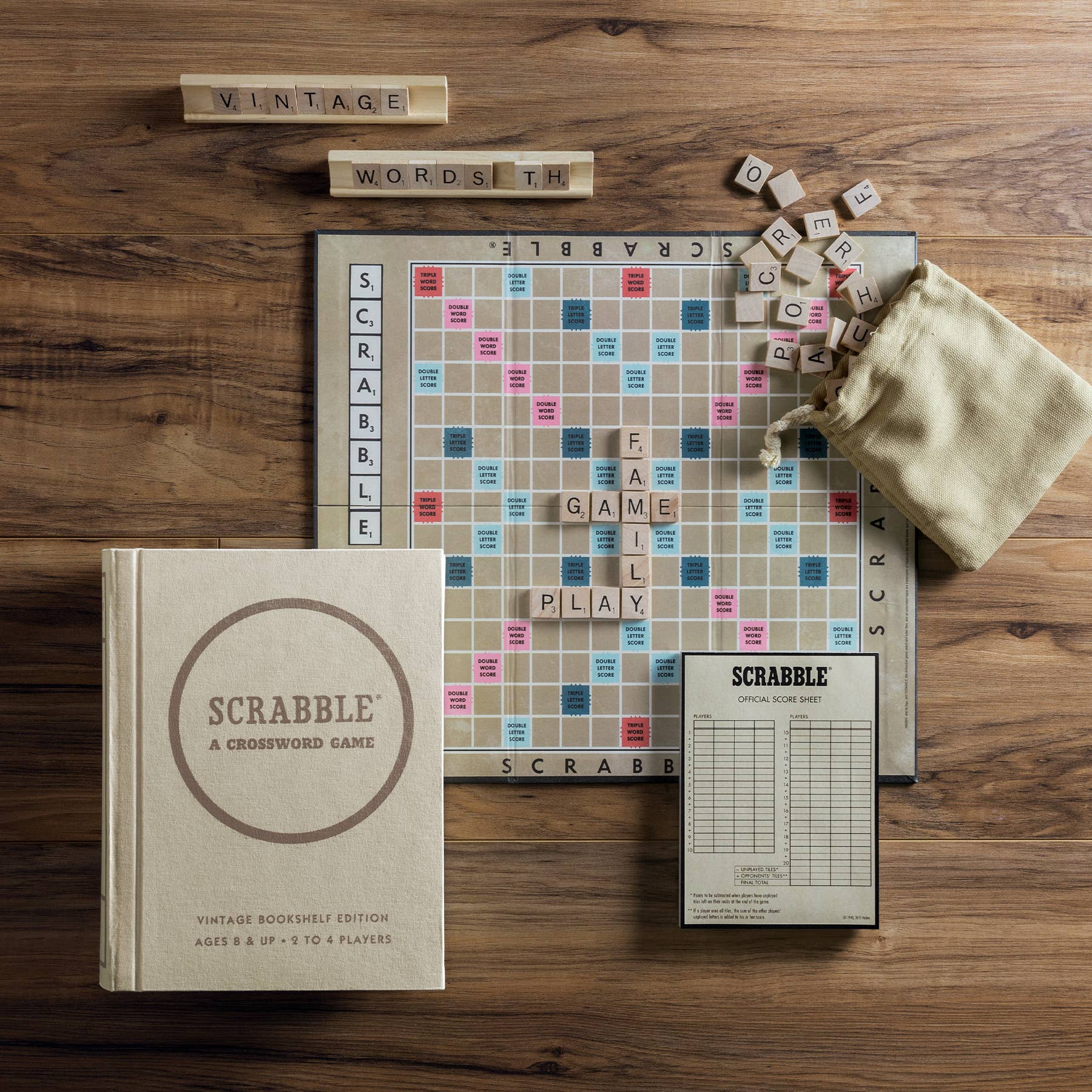 Scrabble Vintage Bookshelf Edition - Bria Blair Creative