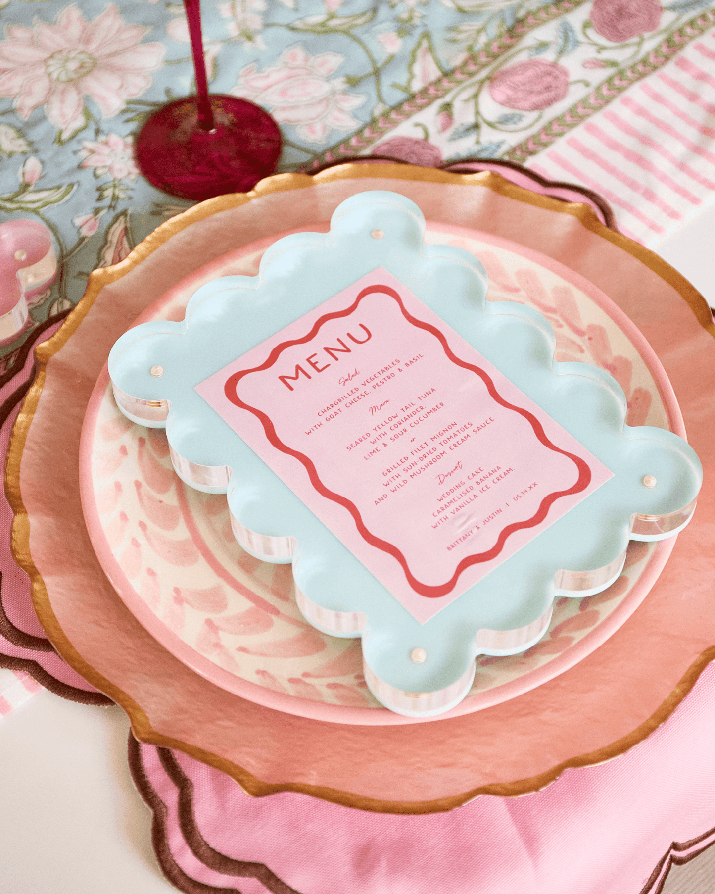 Seafoam Acrylic Picture Frame - Bria Blair Creative