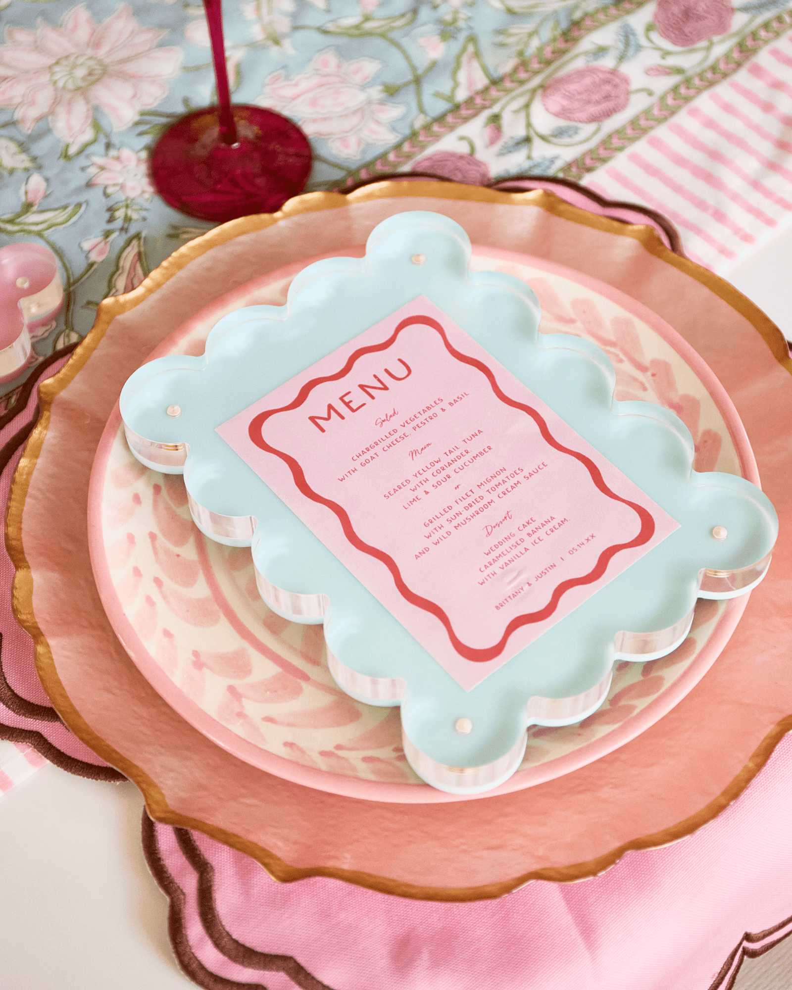 Seafoam Acrylic Picture Frame - Bria Blair Creative