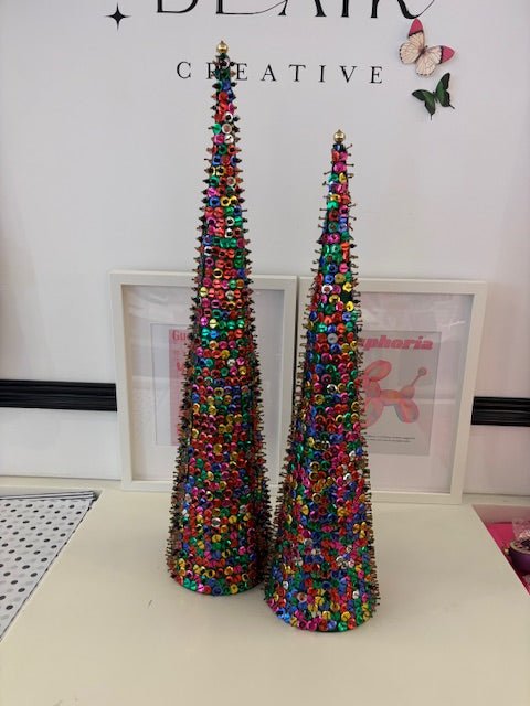 Sequin Push Pin Trees by Cody Foster S/2 - Bria Blair Creative