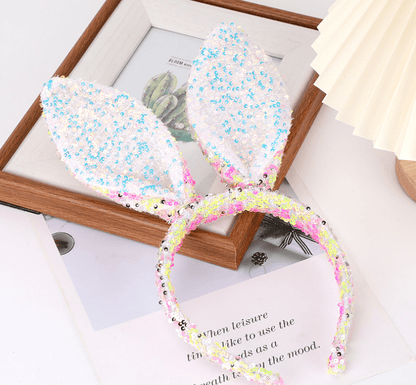 Sequined bunny ears headband Cute Easter Bunny Headband : Pink - Bria Blair Creative