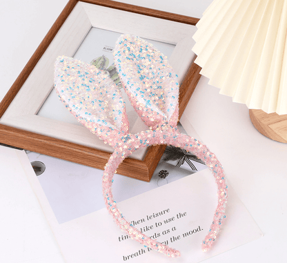 Sequined bunny ears headband Cute Easter Bunny Headband : Pink - Bria Blair Creative