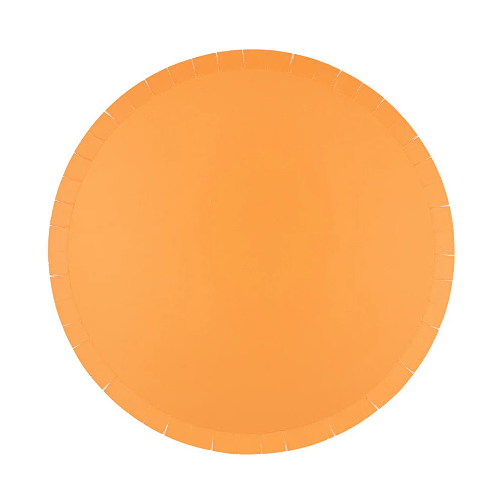 Shades Apricot Dinner Plates - Bria Blair Creative